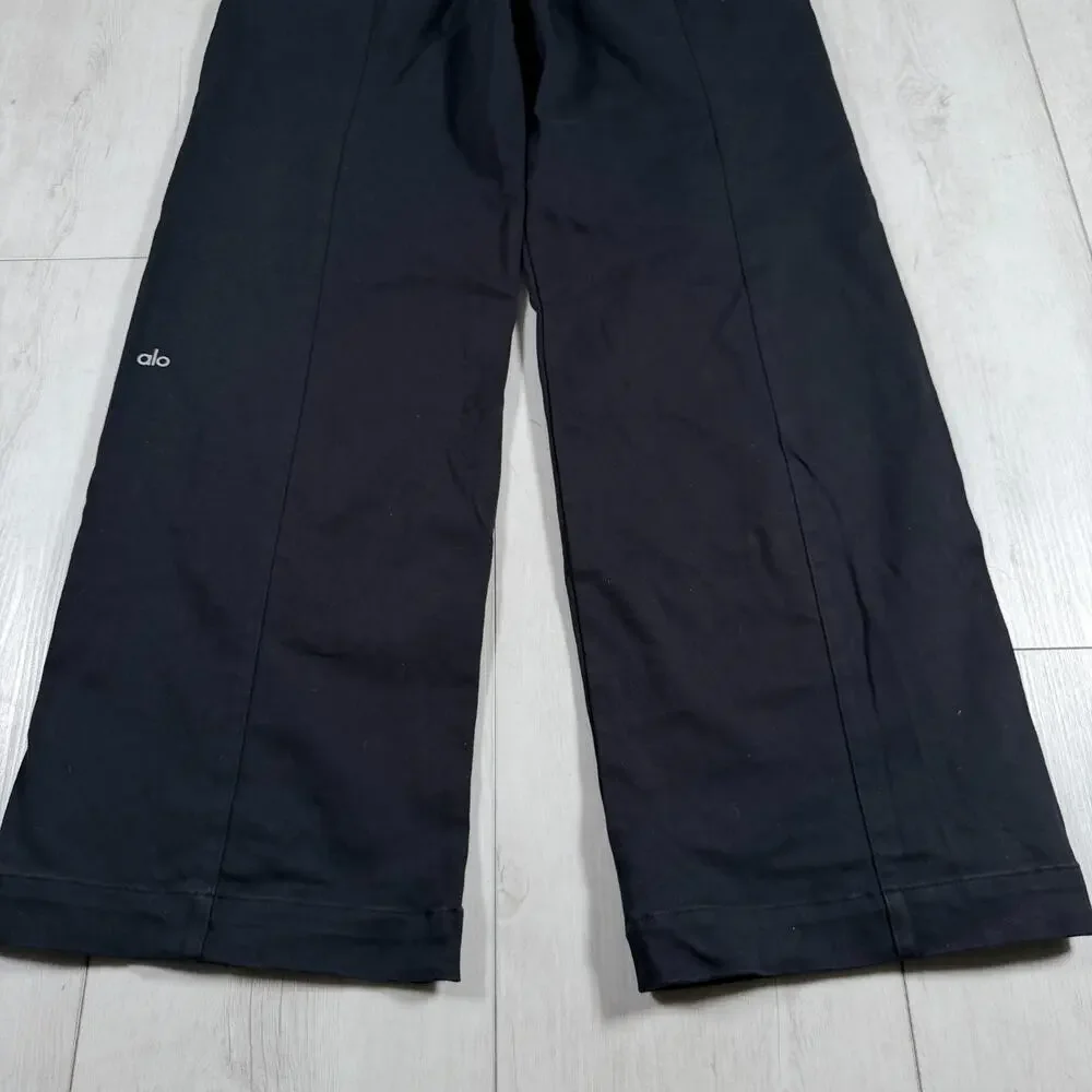 Alo Yoga Pants Womens Medium Black High Waist Trousers Pants
